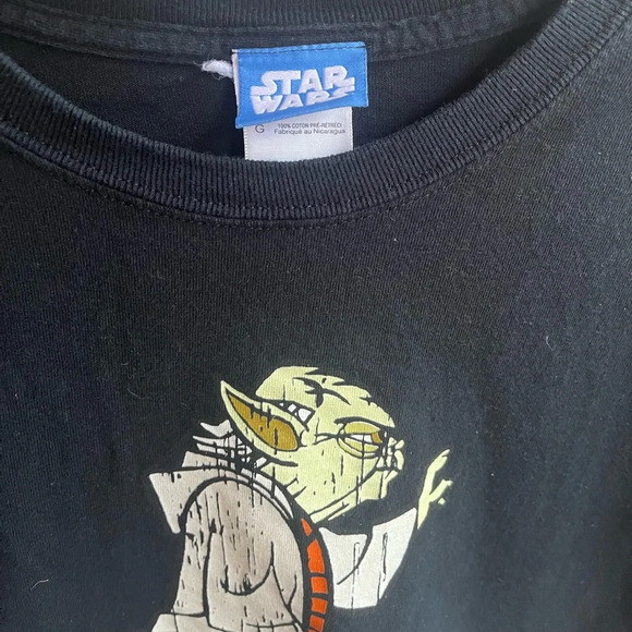 Star Wars men’s Yoda Graphic “my finger,‎ pull” vintage tee shirt size large - Picture 3 of 6